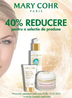 Mary Cohr 40% Reducere Iunie-Iulie