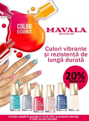 Mavala 20% Reducere Aprilie