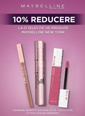 Maybelline 10% Reducere Aprilie