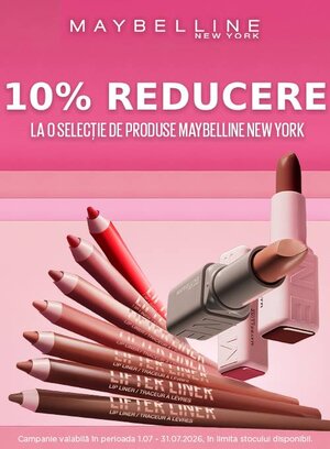 Maybelline 10% Reducere Iulie