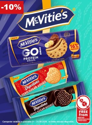 McVitie's 10% Reducere Mai 