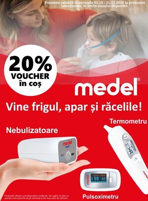 Medel 20% Reducere Octombrie-Decembrie