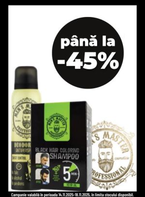 Men's Master Pana la 45% Reducere Black Friday 2025