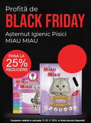 Miau Miau Pana la 25% Reducere Black Friday 2024