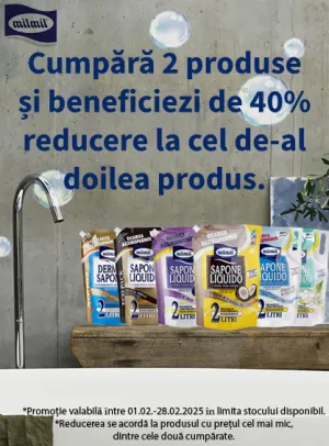 Mil Mil 1+40% Reducere la al doilea Februarie