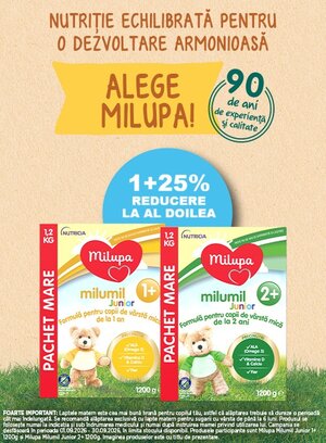 Milumil 1+25% Reducere la al doilea Septembrie