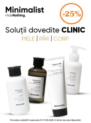 Minimalist 25% Reducere Mai