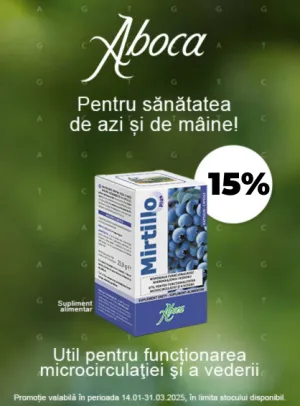 Mirtilo Plus Aboca 15% Reducere Ianuarie - Martie 