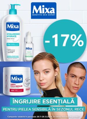 Mixa 17% Reducere Noiembrie-Decembrie