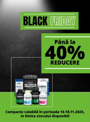 Muscle Shop Pana la 40% Reducere Black Friday 2025
