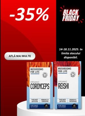MushroomsForLife 35% Reducere Black Friday 2025