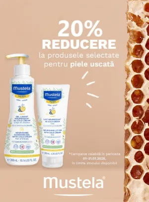 Mustela 20% Reducere Ianuarie