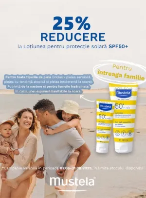 Mustela 25% Reducere Iunie-August