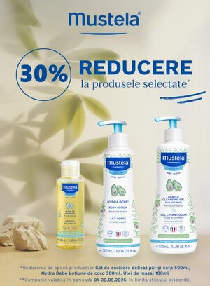 Mustela 30% Reducere Iunie