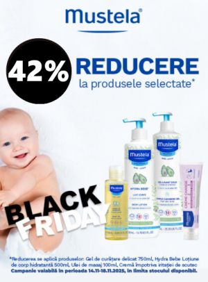 Mustela 42% Reducere Black Friday 2025