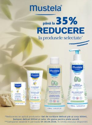 Mustela Pana la 35% Reducere Aprilie