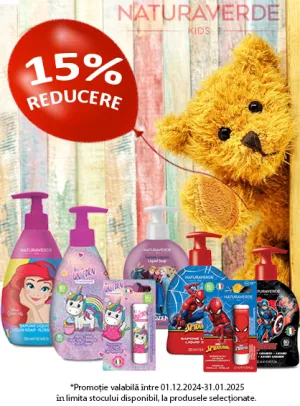 Naturaverde Kids 15% Reducere Decembrie-Ianuarie