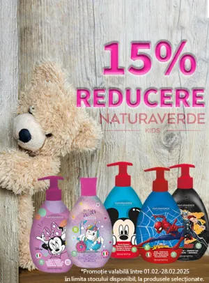 Naturaverde Kids 15% Reducere Februarie