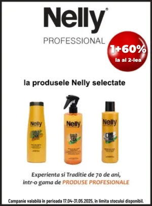 Nelly Professional 1+60% Reducere la al 2-lea Aprilie-Mai