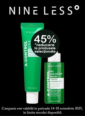 Nine Less 45% Reducere Black Friday 2025