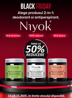Niyok Pana la 50% Reducere Black Friday 2025