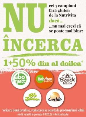 Nutrivita 1+50% Reducere la al doilea Mai