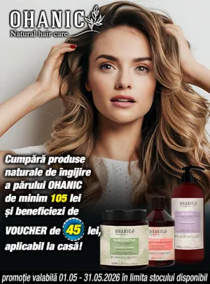 Ohanic 45 lei Voucher aplicat in cos Mai