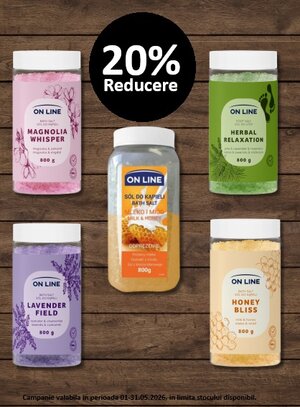 On Line 20% Reducere Mai