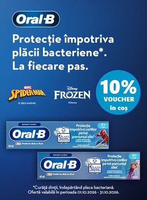 Oral B 10% Voucher in cos Octombrie