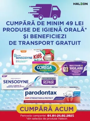 Oral Care Transport Gratuit Ianuarie-Februarie