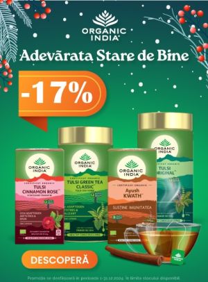 Organic India 17% Reducere Decembrie