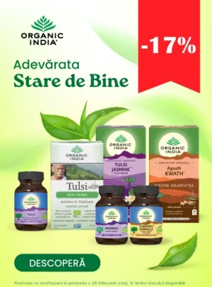 Organic India 17% Reducere Februarie