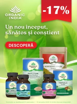 Organic India 17% Reducere Ianuarie