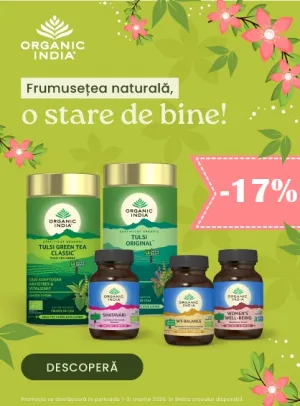 Organic India 17% Reducere Martie