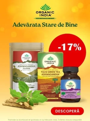 Organic India 17% Reducere V-Day