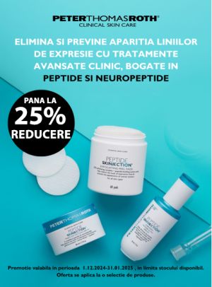 Peter Thomas Roth Pana la 25% Reducere Decembrie-Ianuarie