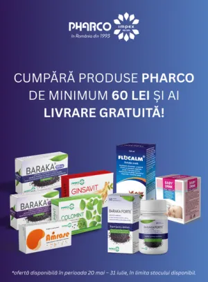 Pharco Transport Gratuit Mai-Iulie