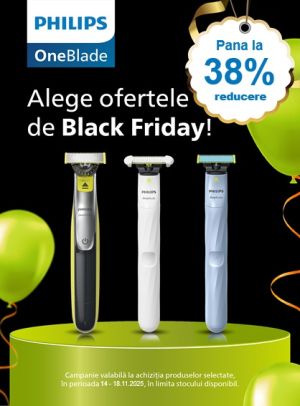 Philips One Blade Pana la 38% Reducere Black Friday 2025