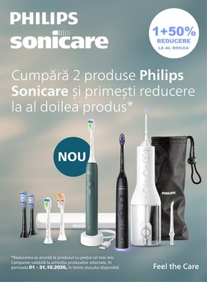 Philips Sonicare 1+50% Reducere la al doilea Octombrie