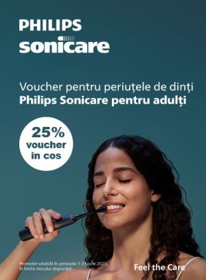 Philips Sonicare Voucher 25% in cos Iulie