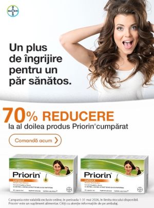 Priorin 1+70% Reducere la al doilea Mai 