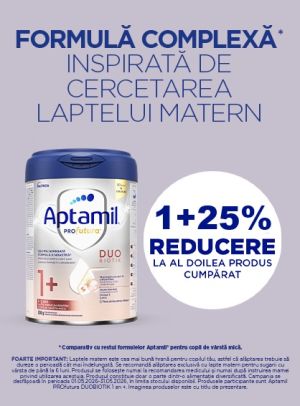 ProFutura Aptamil 1+25% Reducere la al doilea identic Mai