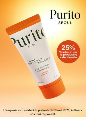 PURITO 25% Voucher in cos Importanta Protectiei Solare