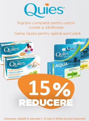 Quies 15% Reducere Iulie