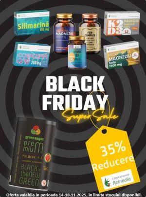 Remedia 35% Reducere Black Friday 2025