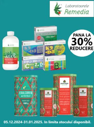 Remedia Pana la 30% Reducere Decembrie-Ianuarie