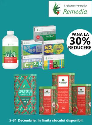 Remedia Pana la 30% Reducere Decembrie-Ianuarie