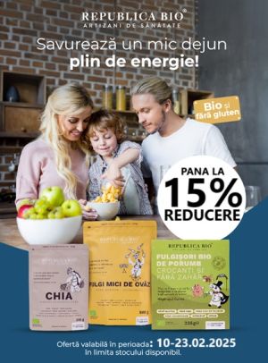 Republica Bio Pana la 15% Reducere V-Day