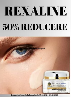 Rexaline 50% Reducere Octombrie-Ianuarie