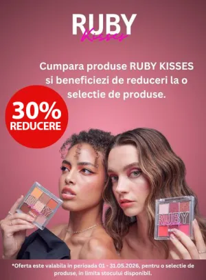 Ruby Kisses 30% Reducere Mai
